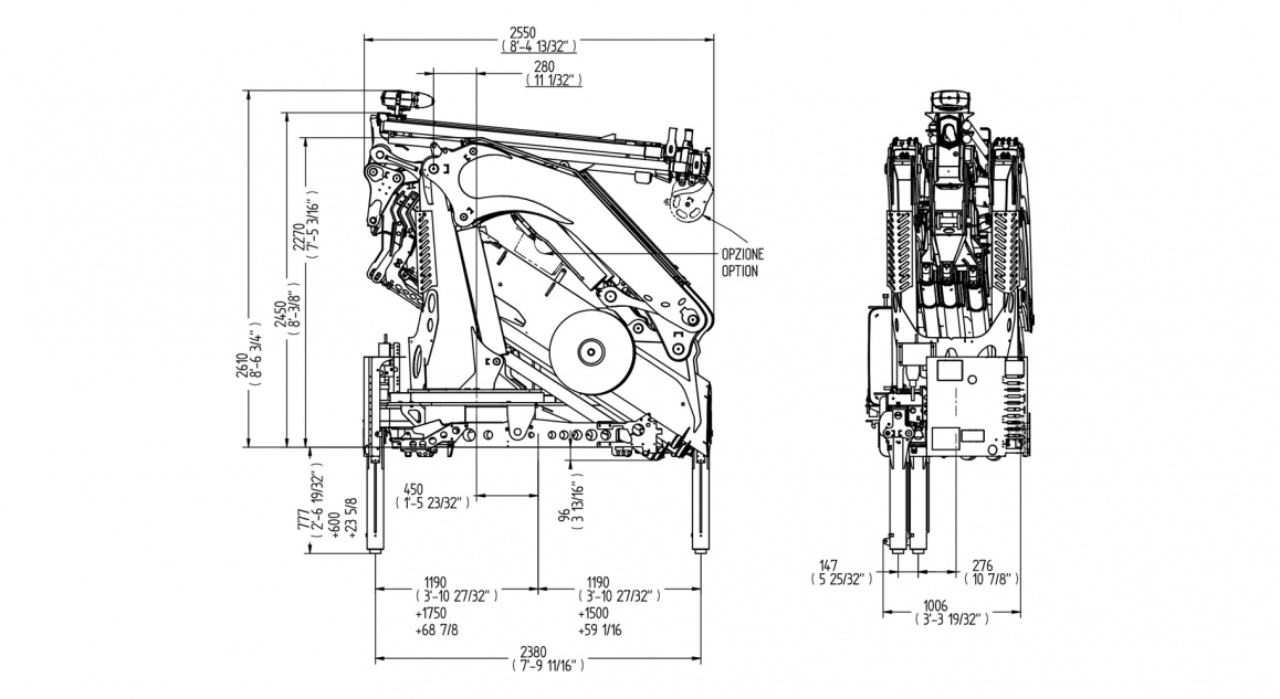 Кран E5F63 – Таблиця розмірів